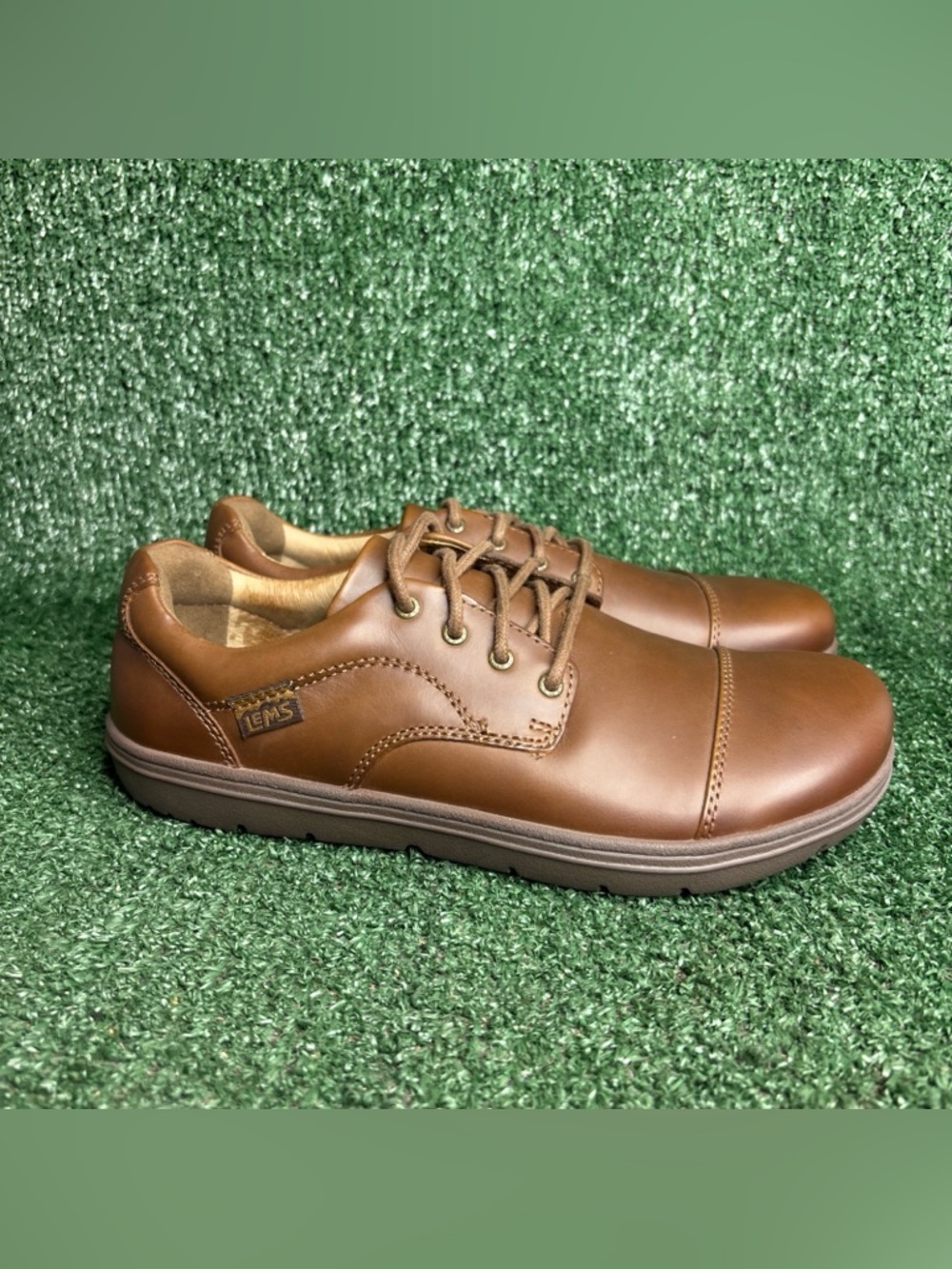 NEW Women's LEMS Nine2Five Natural Foot Shape Leather Sneaker Oxford Shoe Sz 8.5